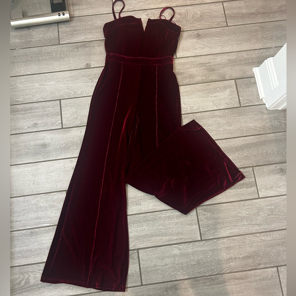 Red Velvet Jumpsuit